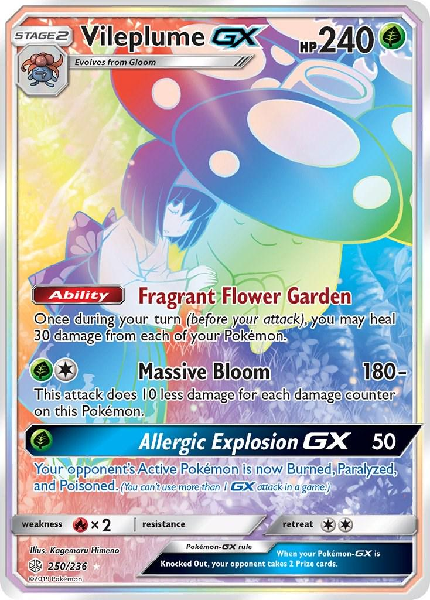 VILEPLUME GX 250/236 (POKEMON COSMIC ECLIPSE) (usagé)