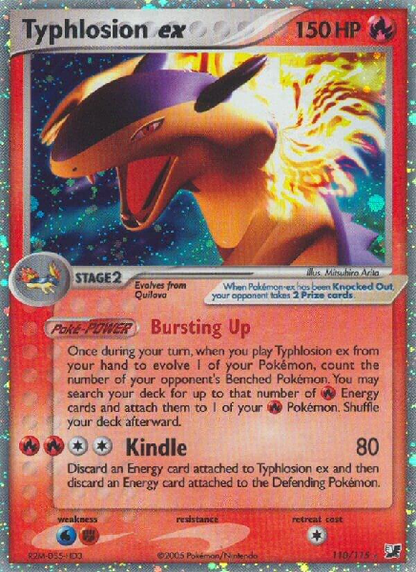 TYPHLOSION EX 110/115 (POKEMON UNSEEN FORCE)