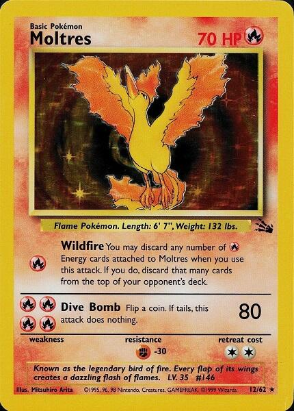 MOLTRES 12/62 (POKEMON FOSSIL)