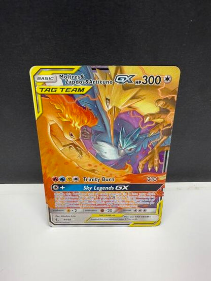 MOLTRES & ZAPDOS & ARTICUNO GX 44/68 (POKEMON HIDDEN FATES) (usagé)