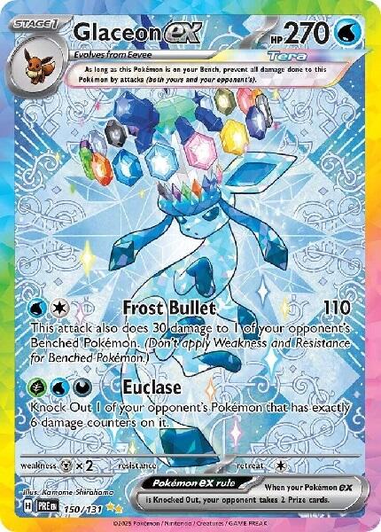 GLACEON EX 150/131 (POKEMON PRISMATIC EVOLUTION) (usagé)