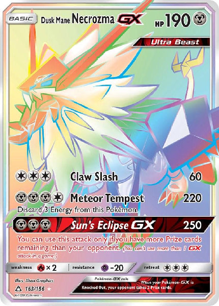 DUSK MANE NECROZMA GX 163/156 (POKEMON ULTRA PRISM)