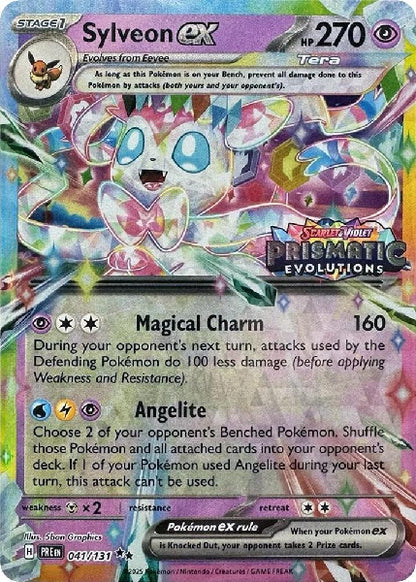 SYLVEON EX [STAMPED] 041/131 (POKEMON PRISMATIC EVOLUTION)