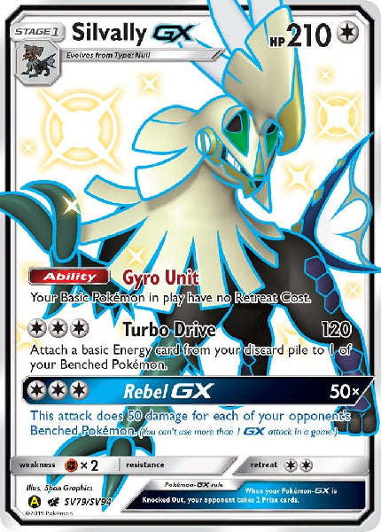 SILVALLY GX SV79/SV94 (POKEMON HIDDEN FATES) (usagé)