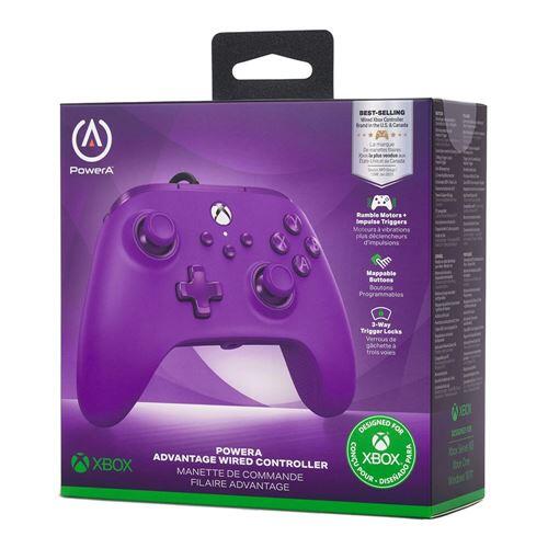 CONTROLLER ADVANTAGE WIRED ROYAL PURPLE (XBOX SERIES / XBOX ONE) (usagé)