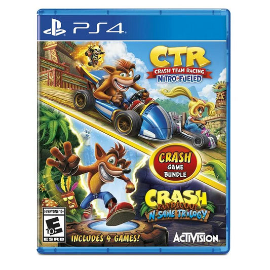 CRASH TEAM RACING NITRO-FUELED + CRASH BANDICOOT N-SANE TRILOGY BUNDLE (usagé)