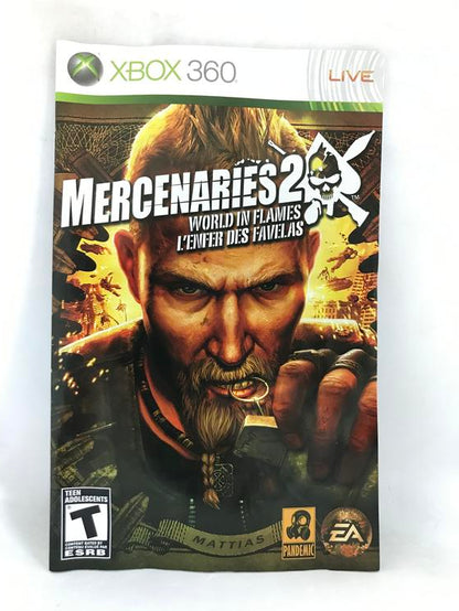 MERCENARIES 2 WORLD IN FLAMES (COMPLETE IN BOX) (usagé)