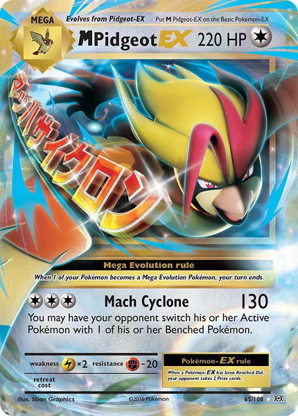 M PIDGEOT EX 65/108 POKEMON XY EVOLUTION) (usagé)