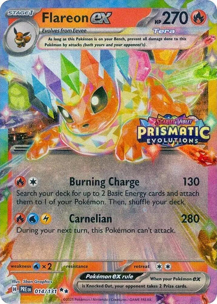 FLAREON EX 014/13 (POKEMON PRISMATIC EVOLUTION)