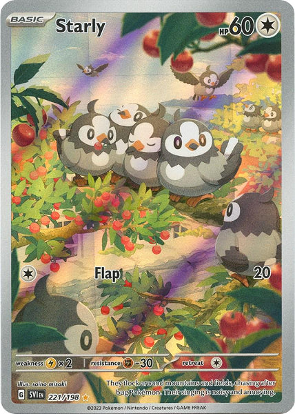 STARLY 221/198 (POKEMON SCARLET & VIOLET) (usagé)