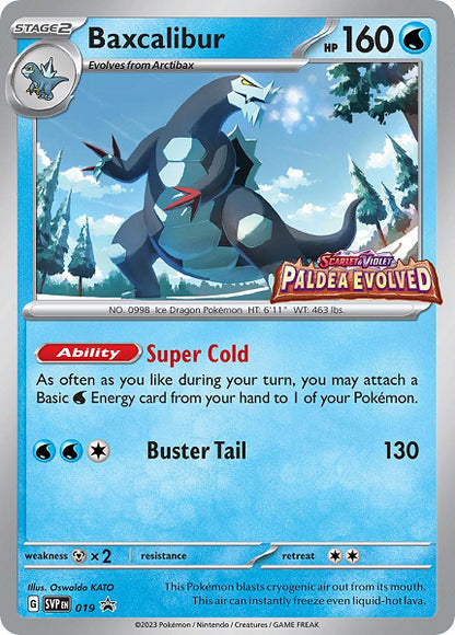 BAXCALIBUR 019/PROMO (POKEMON PALDEA EVOLVED) (usagé)
