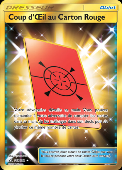 COUP D'OEIL AU CARTON ROUGE 169/156 [FRANÇAIS] (POKEMON ALLIANCE INFAILLIBLE) (usagé)