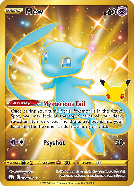 MEW 025/025 (POKEMON CELEBRATION) (usagé)
