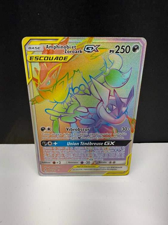 AMPHINOBI ET ZOROARK GX 222/214 (POKEMON ALLIANCE INFAILLIBLE) (usagé)