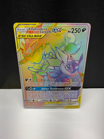 AMPHINOBI ET ZOROARK GX 222/214 (POKEMON ALLIANCE INFAILLIBLE) (usagé)