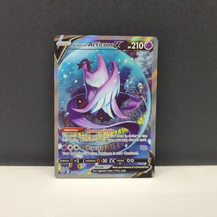 GALARIAN ARTICUNO V 170/198 (POKEMON CHILING REIGN) (usagé)