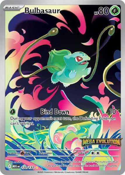 BULBASAUR 133/132 SEALED (POKEMON MEGA EVOLUTION) (usagé)