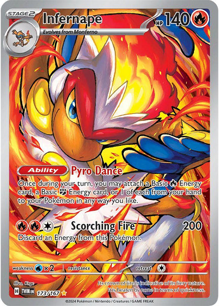 INFERNAPE 173/167 (POKEMON TWILIGHT MASCARADE) (usagé)
