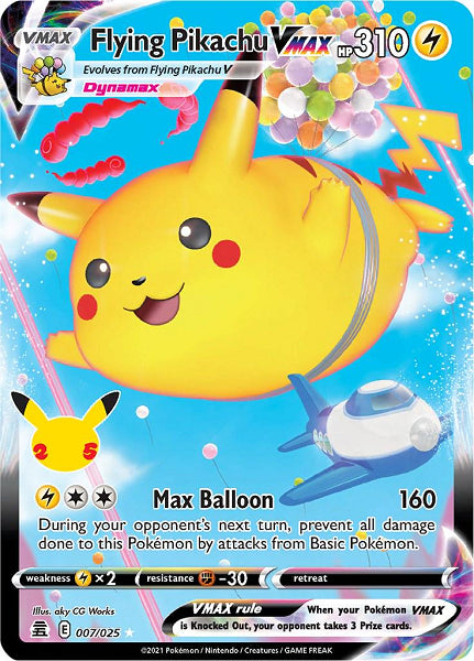FLYING PIKACHU VMAX 007/025 (POKEMON CELEBRATION)