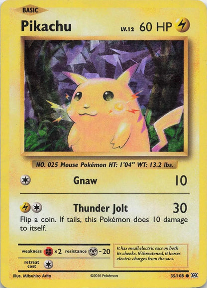 PIKACHU [CRACKED ICE HOLO] 35/108 (POKEMON EVOLUTIONS)