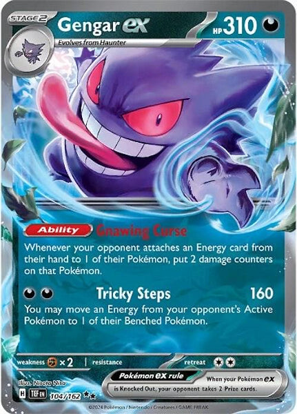 GENGAR EX 104/162 (POKEMON TEMPORAL FORCES) (usagé)