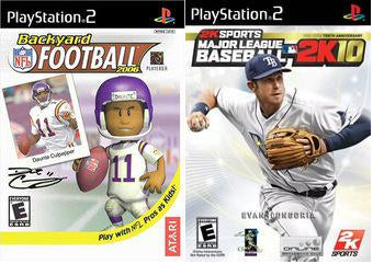 BACKYARD FOOTBALL 2006 & MAJOR LEAGUE BASEBALL 2K10 BUNDLE (usagé)