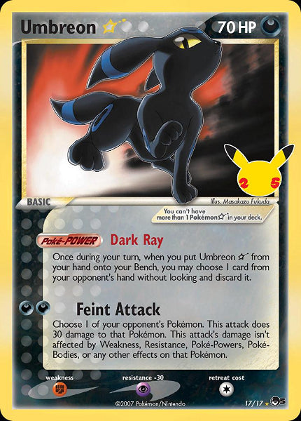 UMBREON 17/17 (POKEMON CELEBRATION)