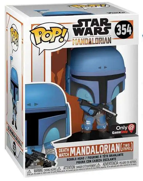 POP STAR WARS 354 - DEATH WATCH MANDOLORIAN (TWO STRIPES) (usagé)