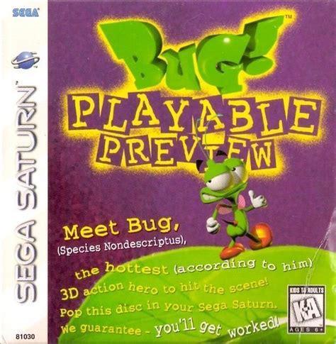 SEGA SATURN BUG! PLAYABLE PREVIEW (CARDBOARD SLEEVE)