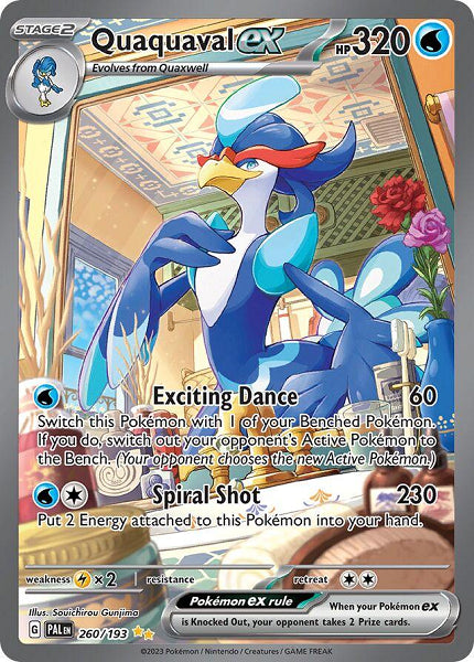 QUAQUAVAL EX 260/193 (POKEMON PALDEA EVOLVED) (usagé)