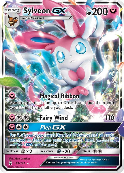 SYLVEON GX 92/145 (POKEMON GUARDIANS RISING) (usagé)