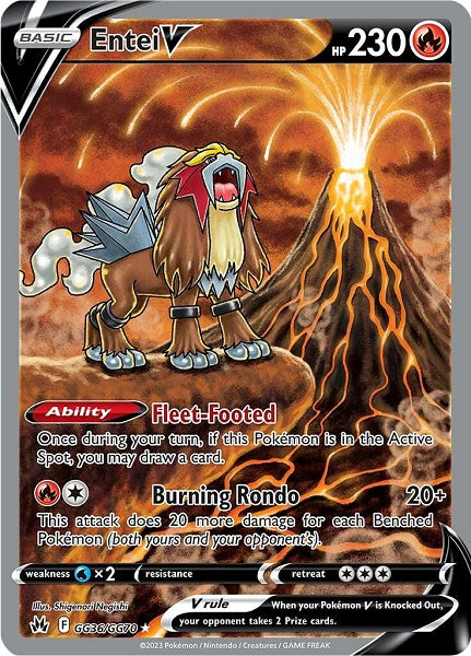 ENTEI V GG36/GG70 (POKEMON CROWN ZENITH) (usagé)