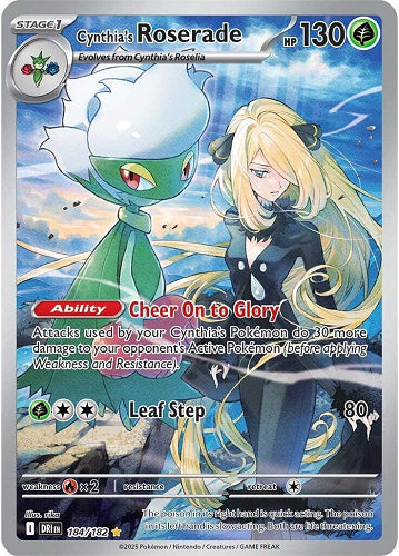 CYNTHIA'S ROSERADE 184/182 (POKEMON DESTINED RIVALS) (usagé)