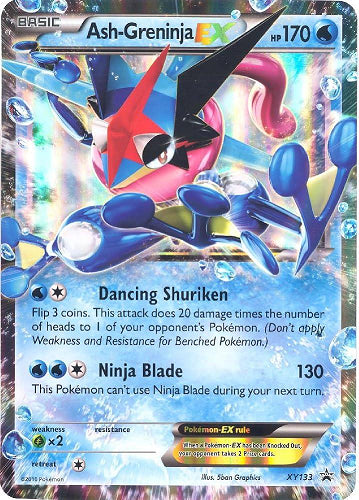 ASH-GRENINJA EX XY133 (POKEMON PROMO BLACK STAR) (usagé)