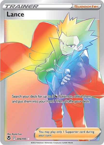 LANCE 206/195 (POKEMON SILVER TEMPEST)