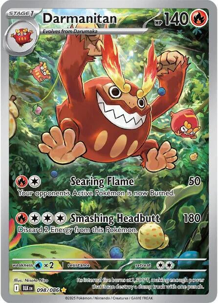 DARMANITAN 098/086 (POKEMON BLAKC BOLT) (usagé)