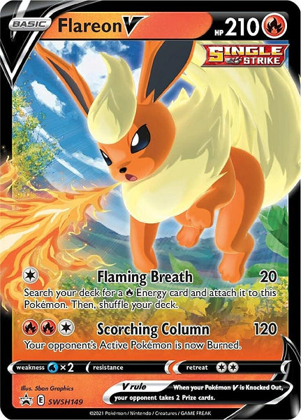 FLAREON V SWSH149 (POKEMON SWORD AND SHIELD) (usagé)