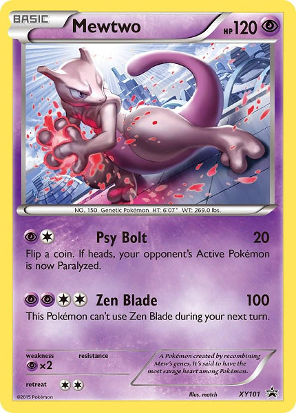 MEWTWO XY101 (POKEMON XY PROMO) (usagé)