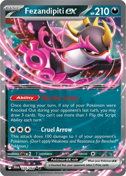 FEZANDIPITI EX 038/064 (POKEMON SHROUDED FABLE)