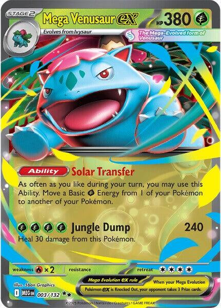 MEGA VENUSAUR EX 003/132 (POKEMON MEGA EVOLUTION)