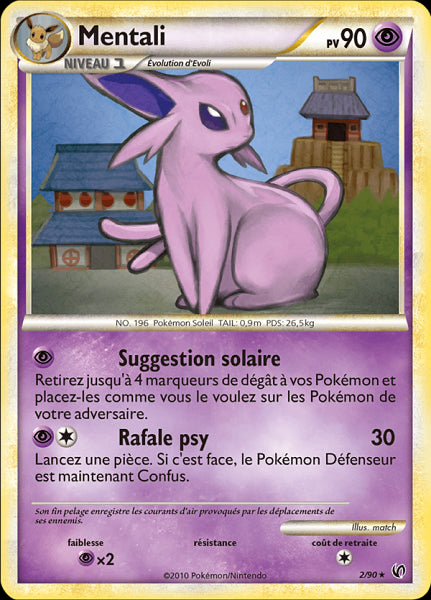 MENTALI 2/90 [FRANCAIS] (POKEMON INDOMPTABLE) (usagé)