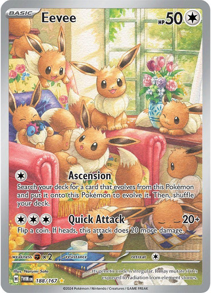 EEVEE 188/167 (POKEMON TWILIGHT MASCARADE)