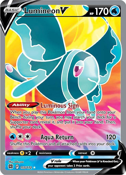 LUMINEON V 155/172 (POKEMON BRILLIANTS STARS) (usagé)