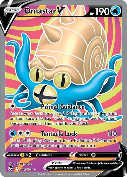 OMASTAR V 174/195 (POKEMON SILVER TEMPEST)