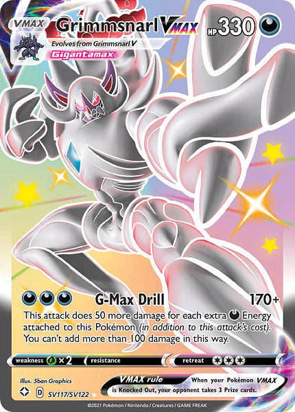 GRIMMSNARL VMAX SV117/SV122 (POKEMON SHINNING FATES)