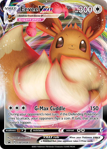 EEVEE VMAX SWSH087 [BLACK STAR PROMO] (POKEMON SHINNING FATES) (usagé)