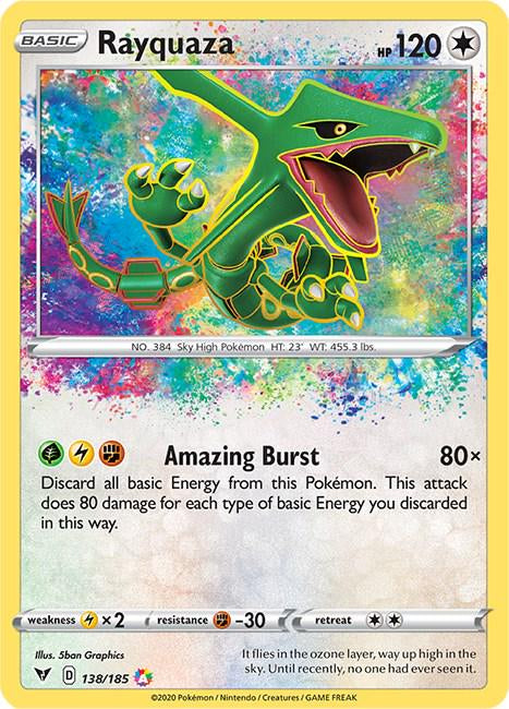 RAYQUAZA 138/185 (POKEMON VIVID VOLTAGE)