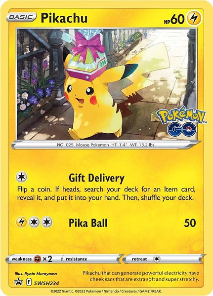 PIKACHU SWSH234 [BLACK STAR PROMO] (POKEMON GO) (usagé)