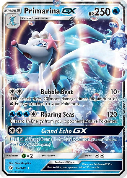 PRIMARINA GX 42/149 (POKEMON SUN & MOON) (usagé)