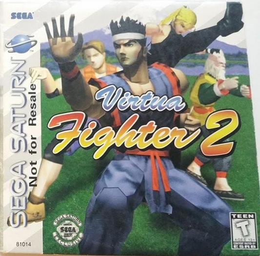 SEGA SATURN VIRTUA FIGHTER 2 NOT FOR RESALE (CARDBOARD SLEEVE) (usagé)